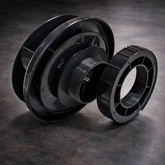 FLOWROTOR UltraFlow Low Profile Spinning Van Roof Vent Air Extractor Ventilator BLACK