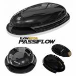 FLOWROTOR Van Roof Vent Passive Air Extractor Duct Scoop Ventilator BLACK