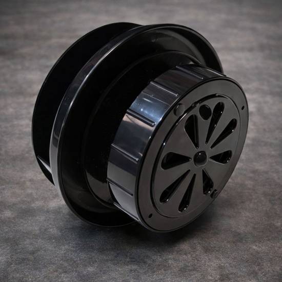 FLOWROTOR UltraFlow Low Profile Spinning Van Roof Vent Air Extractor Ventilator BLACK