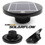FLOWROTOR Solar Powered Van Roof Duct Vent Extractor Spinning Fan Ventilator BLACK