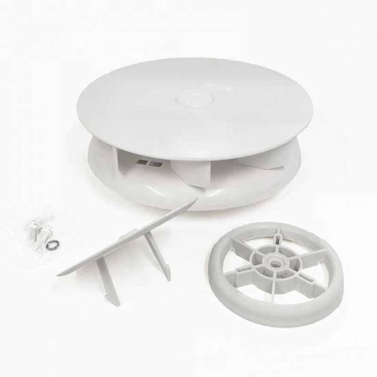FLOWROTOR Midiflow Low Profile Spinning Van Roof Vent Air Extractor Ventilator WHITE