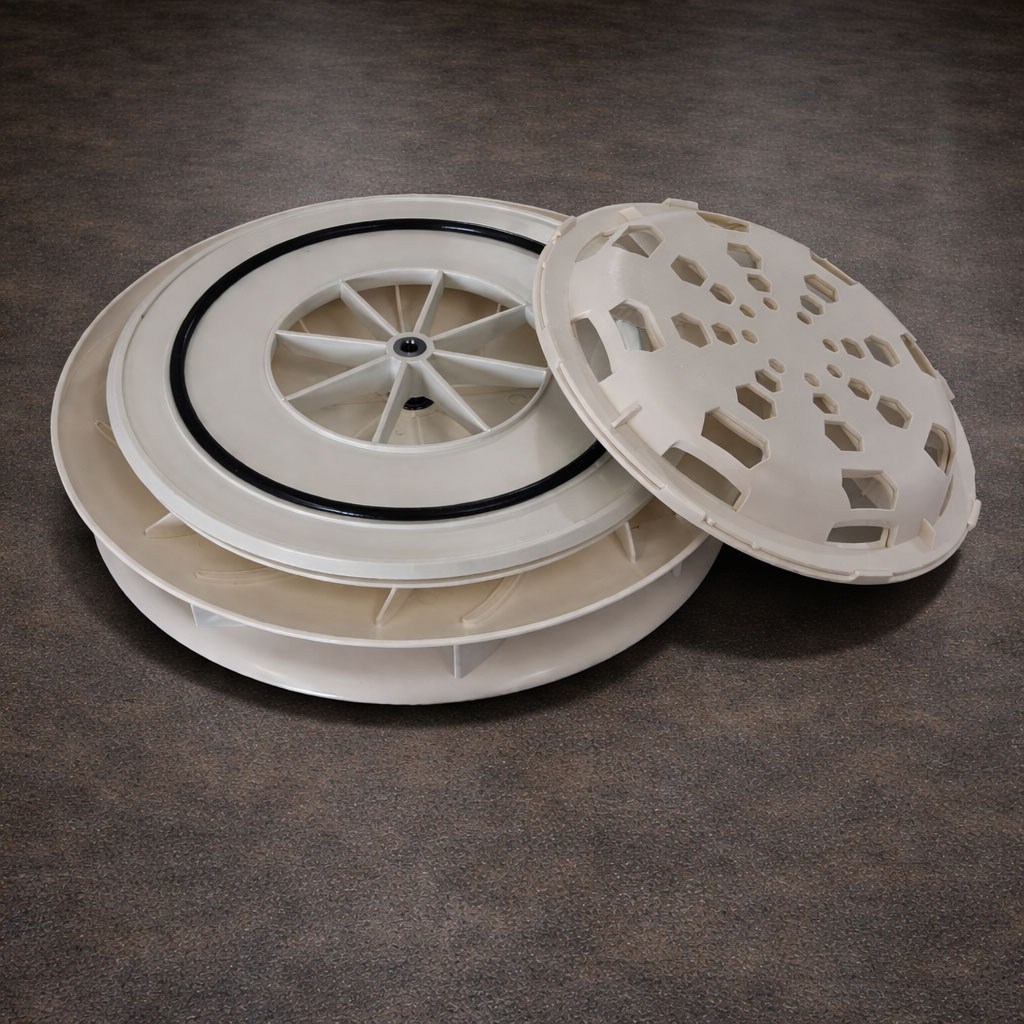 FLOWROTOR COMMERFLOW TRUCK Spinning Van Roof Vent Air Extractor Ventilator WHITE